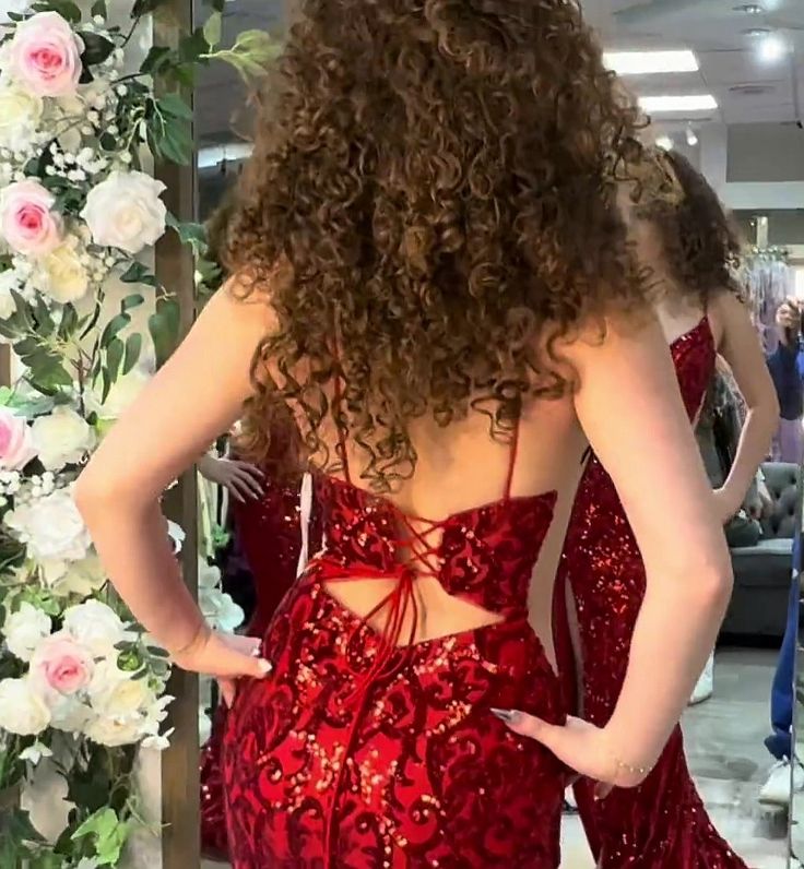 Modest Sheath Spaghetti Straps Red Sequin Formal Gown 20th Birthday Dress Prom Dresses 18th Birthday Outfits W0341