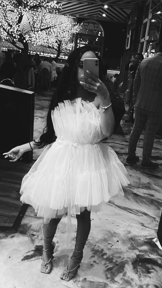 Elegante vestido de fiesta sin tirantes negro para niña, vestidos de cumpleaños de verano para adolescentes, vestido blanco Hoco, minivestido para cumpleaños número 18, vestidos de cóctel W0483