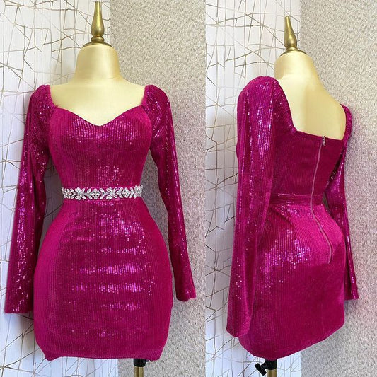 Vestido corto de verano con escote en forma de corazón y lentejuelas para chica negra, ideal para cumpleaños de 16 años, ideal para adolescentes, ideal para cumpleaños de 18 años, vestido de cóctel W0518