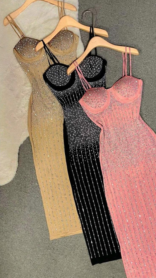 Vestido de verano con tirantes finos y lentejuelas para 18.º cumpleaños, vestido de fiesta, atuendo para 21.º cumpleaños, vestidos de cóctel W0525