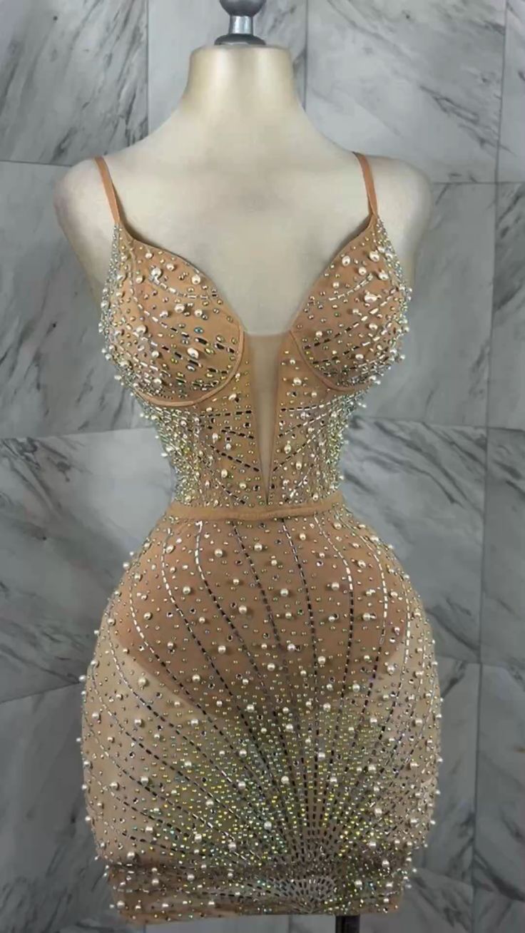 Bonito vestido de verano con tirantes finos color champán para adolescentes, vestido de fiesta para 16 cumpleaños, minivestido para 21 cumpleaños, vestidos de cóctel para mujer W0554