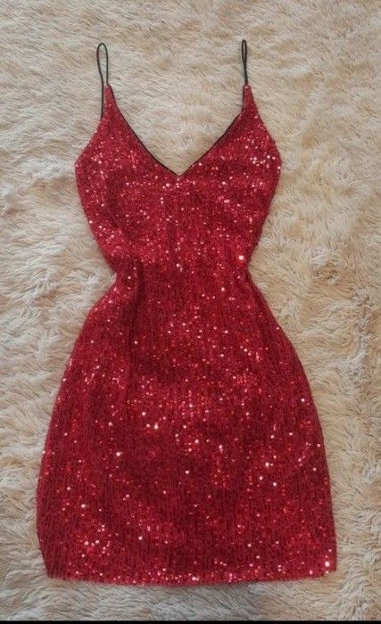 Vestido corto de verano con tirantes finos y lentejuelas color burdeos para adolescentes, ideal para cumpleaños número 16, ideal para cócteles, W0564