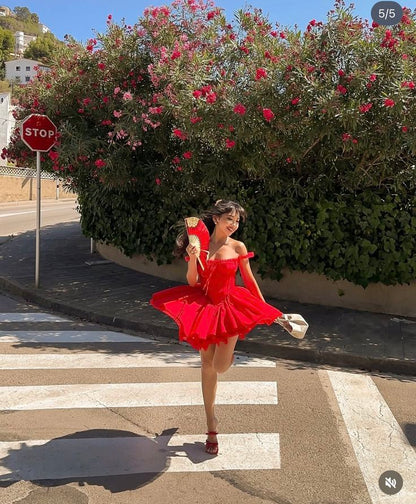 Vestido corto de encaje blanco con corte en A para fiesta de verano, formal, de escuela secundaria, cóctel, cumpleaños, W1002