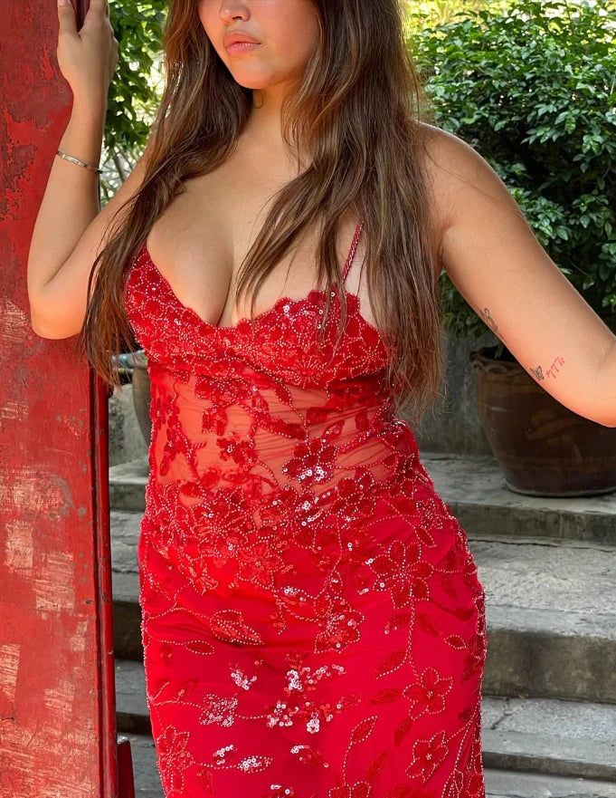 Vestido corto rosa con lentejuelas y tirantes finos, corte A, para fiesta de bienvenida de octavo grado, de verano, para escuela secundaria, para cumpleaños, W1149