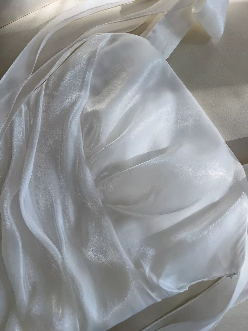 Bonitos vestidos blancos de verano para 16 cumpleaños adolescentes, con tirantes finos, minivestidos de cóctel para 18 cumpleaños, W830