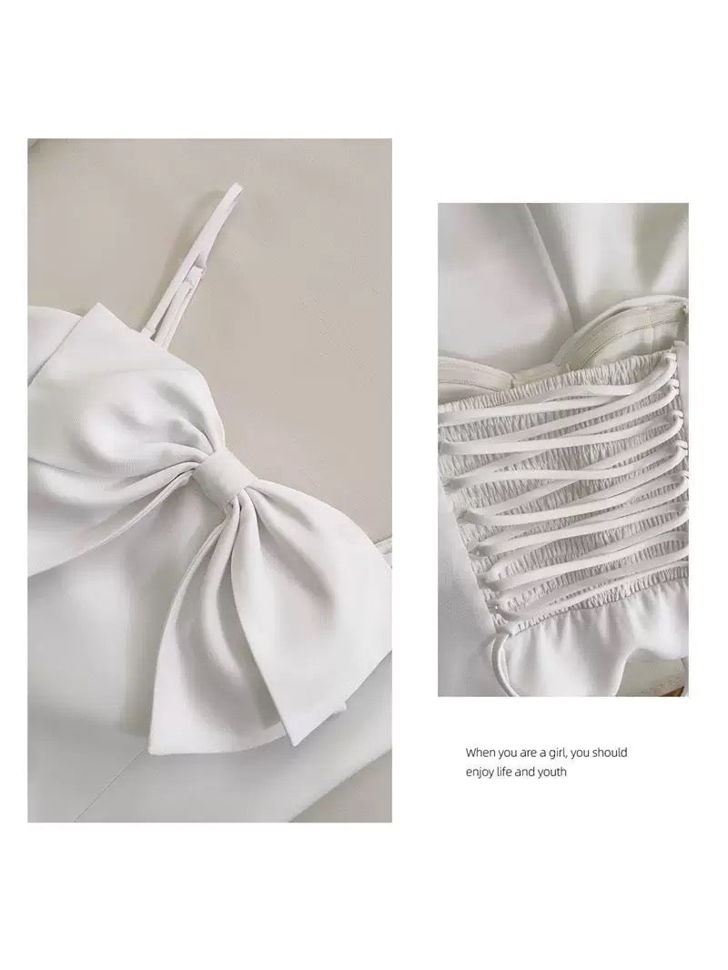 Vestido de fiesta corto de satén blanco con tirantes finos, corte A, moderno, para octavo grado, para verano, para escuela secundaria, para cumpleaños, W920