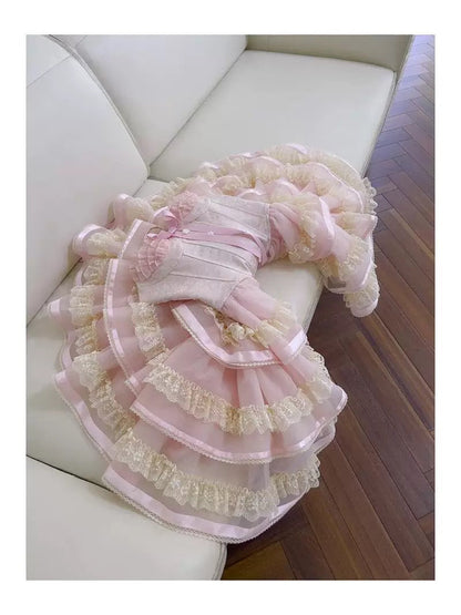 Vestido de fiesta moderno con tirantes finos, encaje rosa, sin mangas, formal, corto, para octavo grado, para fiesta de verano, para escuela secundaria, cóctel, cumpleaños, W927