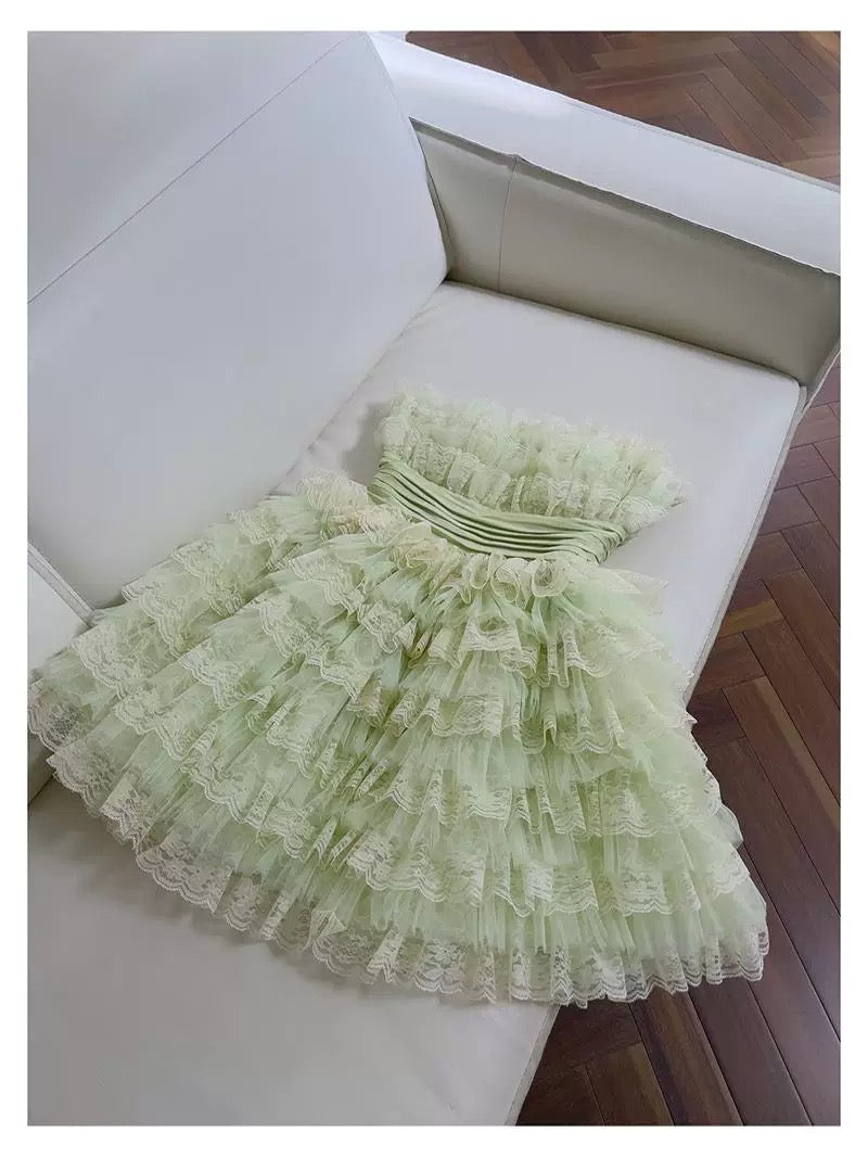 Vestido de fiesta moderno con tirantes finos, verde menta, sin mangas, formal, corto, para octavo grado, de verano, para escuela secundaria, de cóctel, para cumpleaños, W931