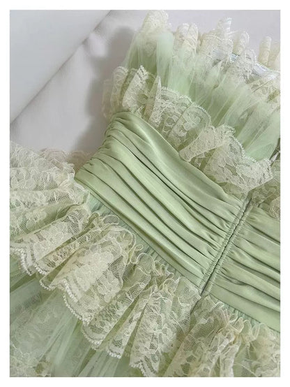 Vestido de fiesta moderno con tirantes finos, verde menta, sin mangas, formal, corto, para octavo grado, de verano, para escuela secundaria, de cóctel, para cumpleaños, W931