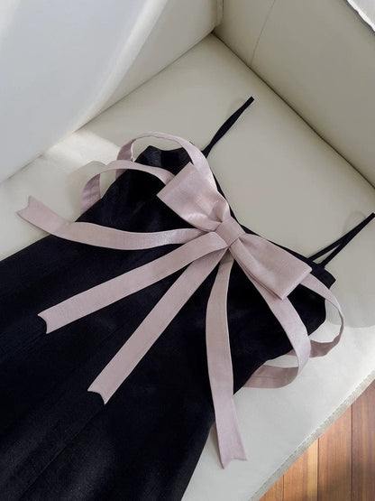 Vestido negro corto de tirantes finos, corte A, moderno, para fiesta de bienvenida de octavo grado, de verano, para escuela secundaria, cóctel, cumpleaños, W955