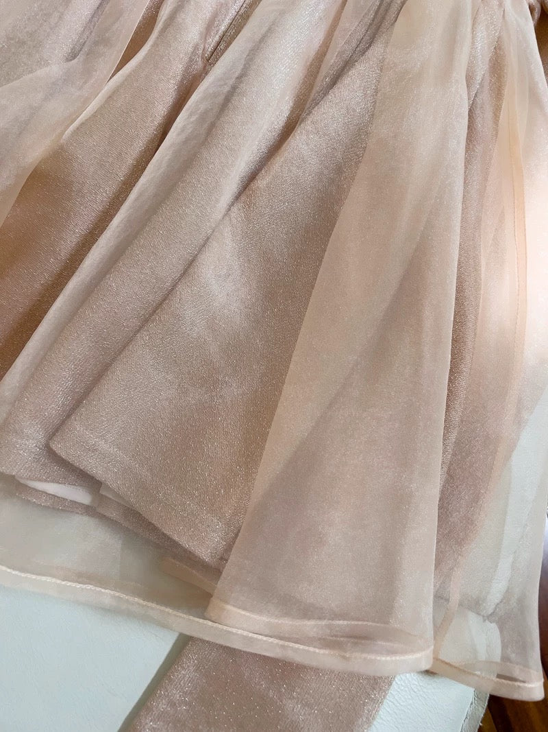 Vestido de fiesta de verano para octavo grado, corte A, sin tirantes, color champán, formal, corto, para escuela secundaria, cóctel, cumpleaños, W963