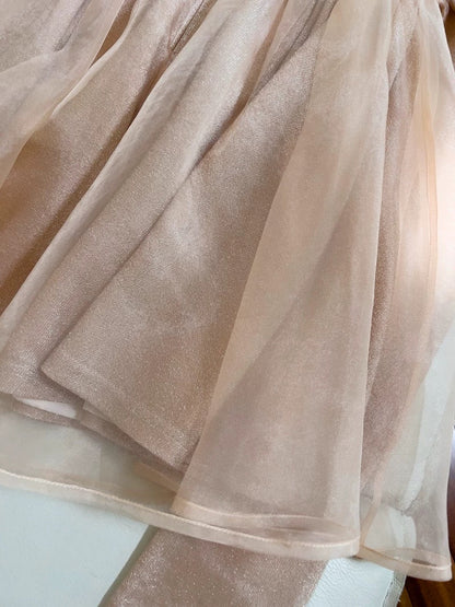 Vestido de fiesta de verano para octavo grado, corte A, sin tirantes, color champán, formal, corto, para escuela secundaria, cóctel, cumpleaños, W963
