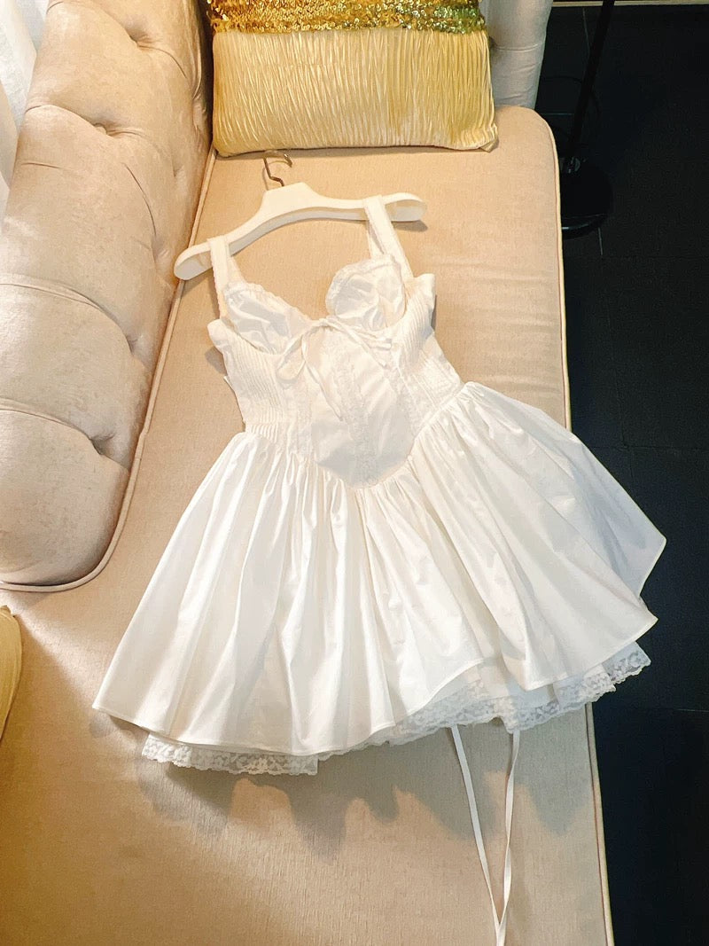 Vestido corto rojo de fiesta con escote cuadrado y corte en A, para verano, para escuela secundaria, 8.º grado, cóctel, cumpleaños, W992