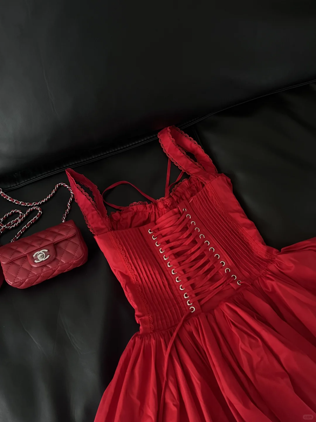 Vestido corto rojo de fiesta con escote cuadrado y corte en A, para verano, para escuela secundaria, 8.º grado, cóctel, cumpleaños, W992