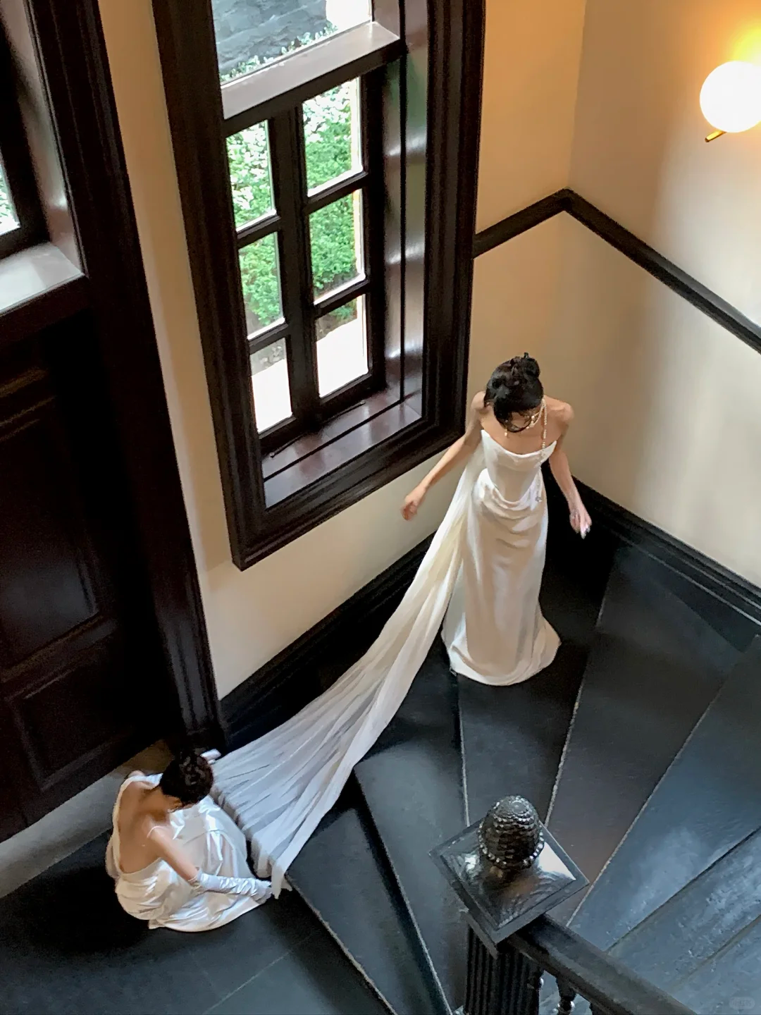 Vestido de novia sencillo de sirena sin tirantes, largo de verano, de satén blanco, para novia, WD084