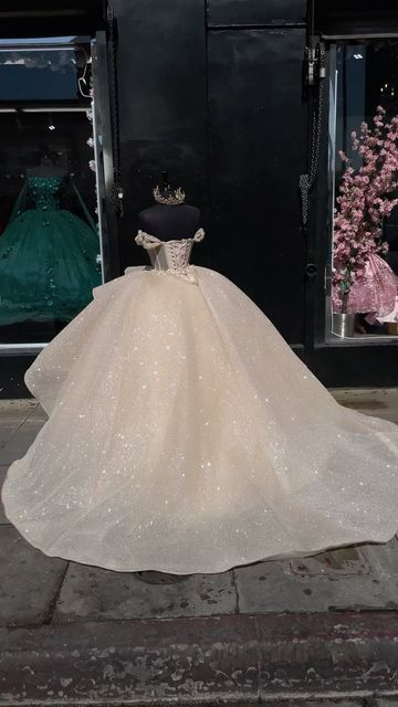 Shiny Quinceanera Dresses Applique Corset Ball Gown Prom Sweet 16 Dress  SH1076