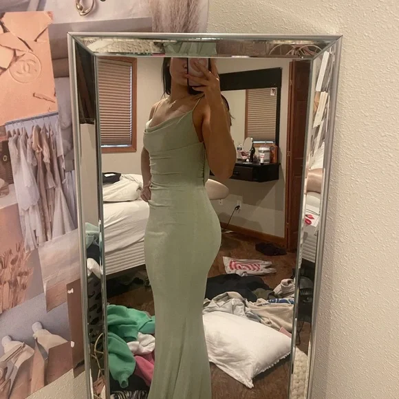 Vestido de fiesta sexy sin espalda, traje de sirena para invitada de boda