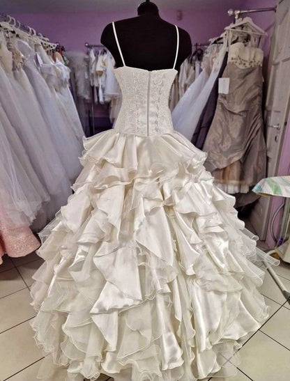Ivory fashion unique elegant bow A-line long satin tulle princess ball gown evening dress wedding dress adult ceremony dress gh3555