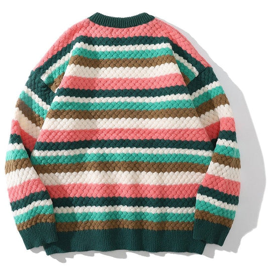 Fall and winter fashionable lazy style long-sleeved sweater top 5083