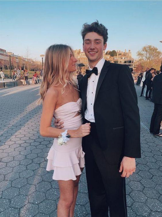 Vestido corto de fiesta, vestido de fiesta de corte A