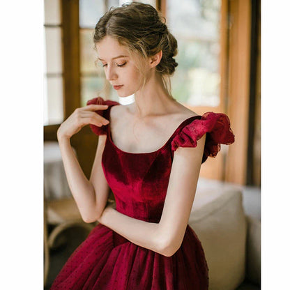 CUTE A LINE SHORT PROM DRESS CUTE EVENING DRESS gh1130