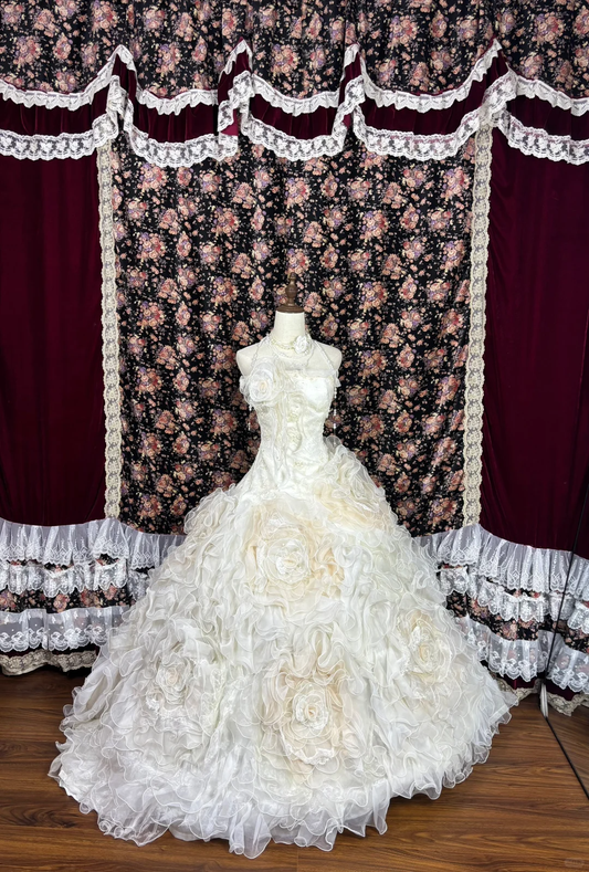 Elegante vestido de noche de tul color marfil, sin tirantes, plisado, para quinceañera, corte A, largo hasta el suelo, para fiesta de graduación, TP4259