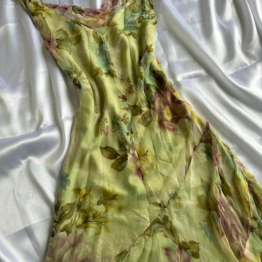 Green Floral Elegant Beaded Long Chiffon Ball Gown Evening Dress Party Dress gh4233