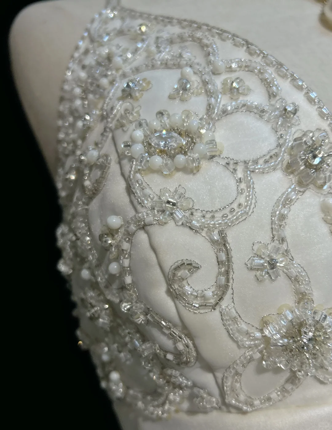 Vestido de novia único, corte A, tirantes finos, largo, blanco, años 70, estilo vintage, DH1145
