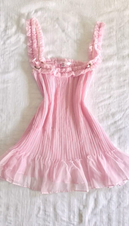 Sexy A Line Spaghetti Straps Pink Short Mini Formal 8th Grade Homecoming Dresses Middle School Cocktail Night Dress Hoco Outfits DH1542