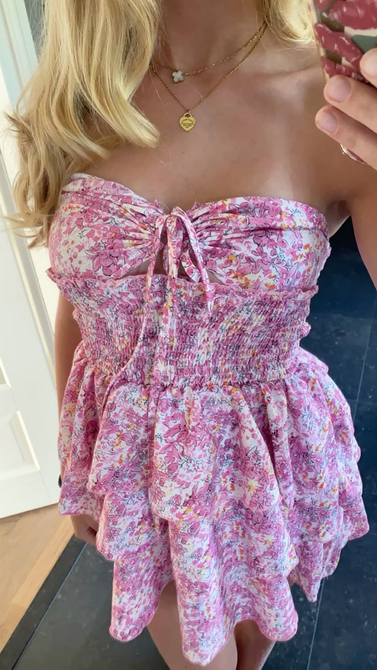 Vestido corto de fiesta con escote en forma de A, con flores rosas, estilo mini, para octavo grado, para escuela secundaria, estilo hoco, para cóctel, DH1577
