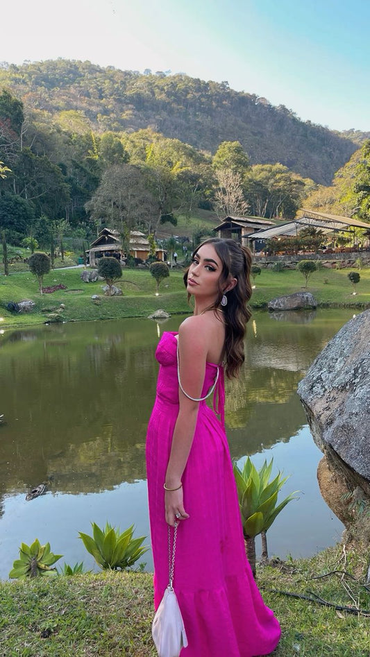 Elegante vestido de fiesta largo con tirantes finos y corte en A para verano, ideal para cumpleaños número 22 y cumpleaños número 18, DH1591