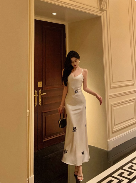 Classy Mermaid White Satin Long 18th Birthday Dress Party Gown 21st Birthday Outfits Birthday Dress Ideas For Women DP1294