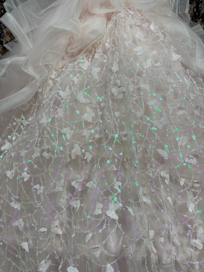 Elegante vestido de quinceañera con escote en forma de corazón, cuentas y hombros descubiertos, sin tirantes, corte A, largo hasta el suelo, para fiesta de graduación, vestido de noche, vestido de gala TP4387