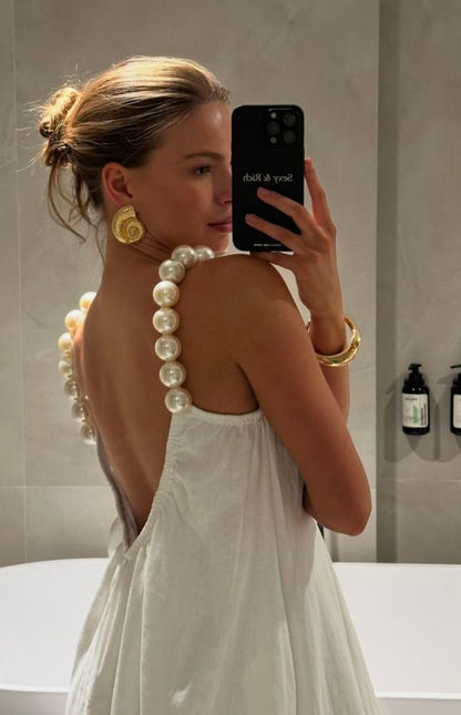 White Party Dress Short Prom Dress Birthday Dress     fg7427