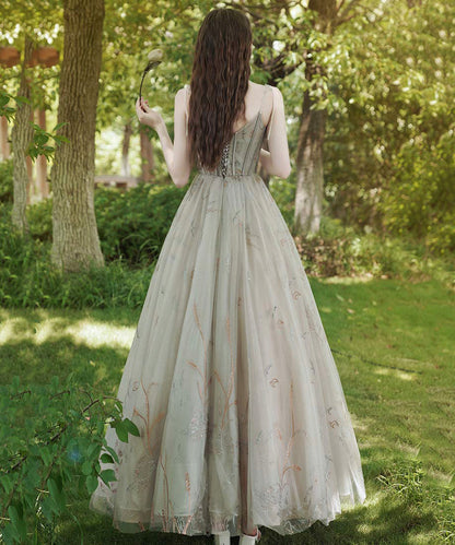 Stylish tulle long prom dress evening dress  8514