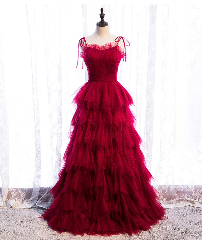 Black tulle long prom gown evening dress  8397