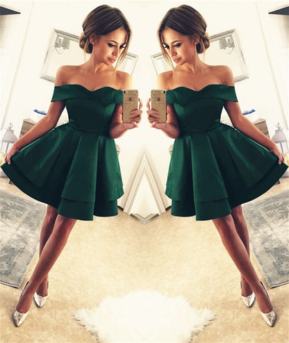 Short Prom Dresses Green Homecoming Dress E13