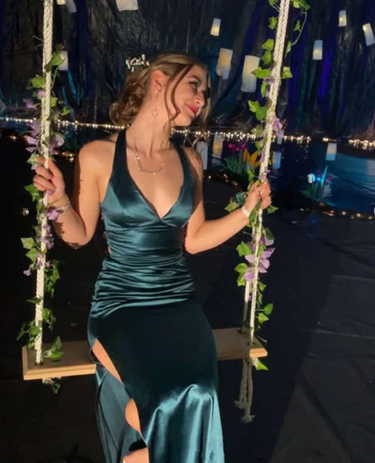 Mermaid Birthday Party Dresses Green Long Prom Dress