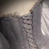 Gray Tulle Sequins Long Prom Dress, Long Sleeve Evening Dress TP619