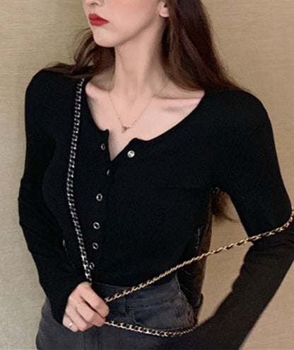 Gray long-sleeved corset cropped top  321