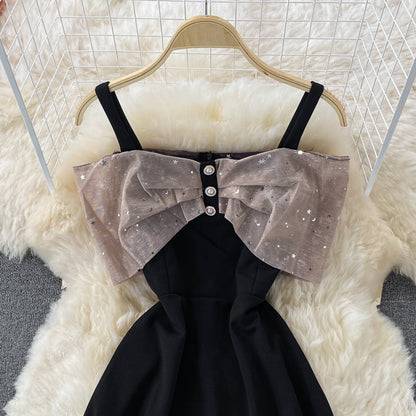 Cute A line off shoulder short dress fashion dress  593