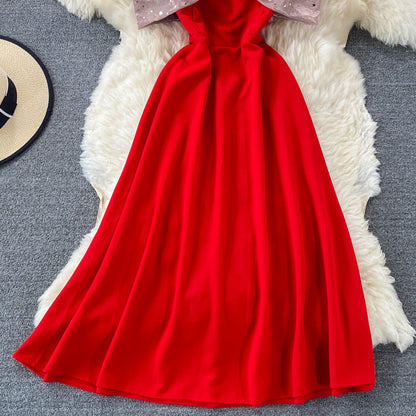 Cute A line off shoulder short dress fashion dress  593