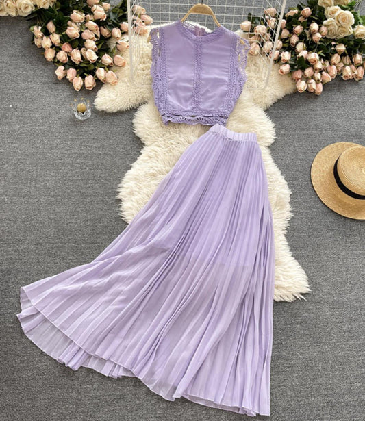 A line chiffon long sleeve dress fashion dress 643