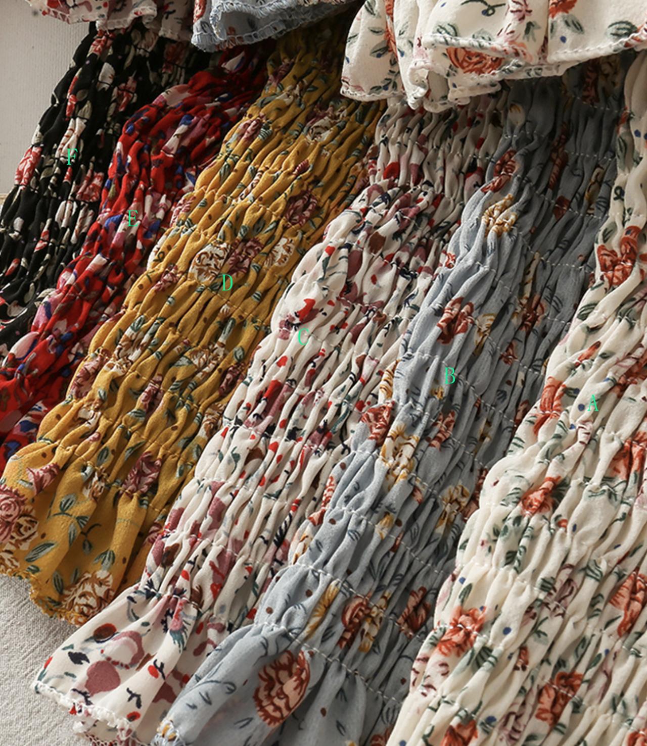 Cute floral off shoulder tops  295