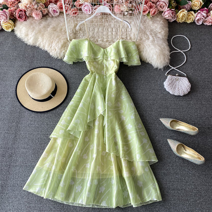 Off shoulder strapless dress  3409