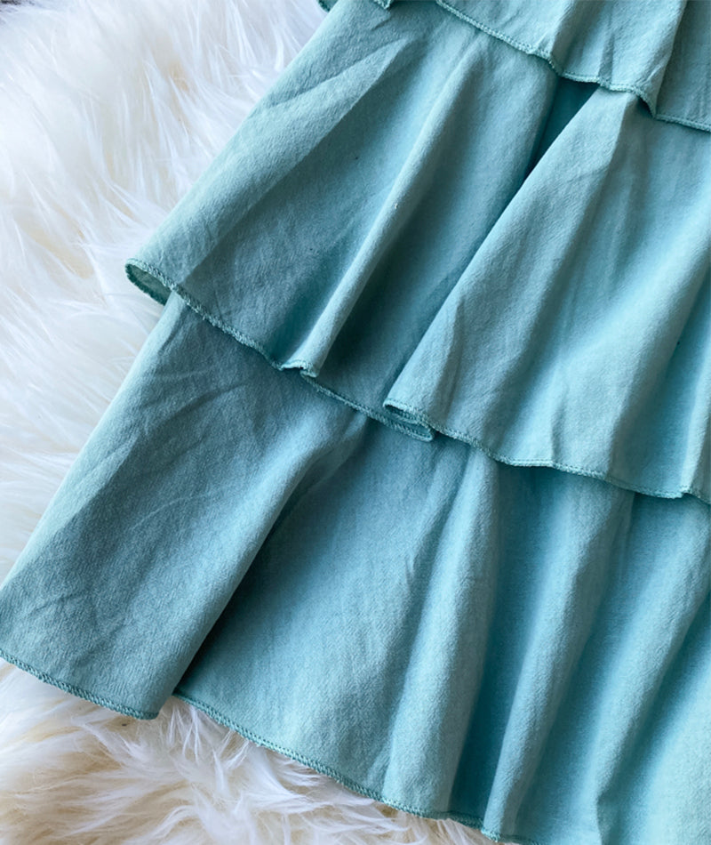 A line v neck backless dress women's dress  1058