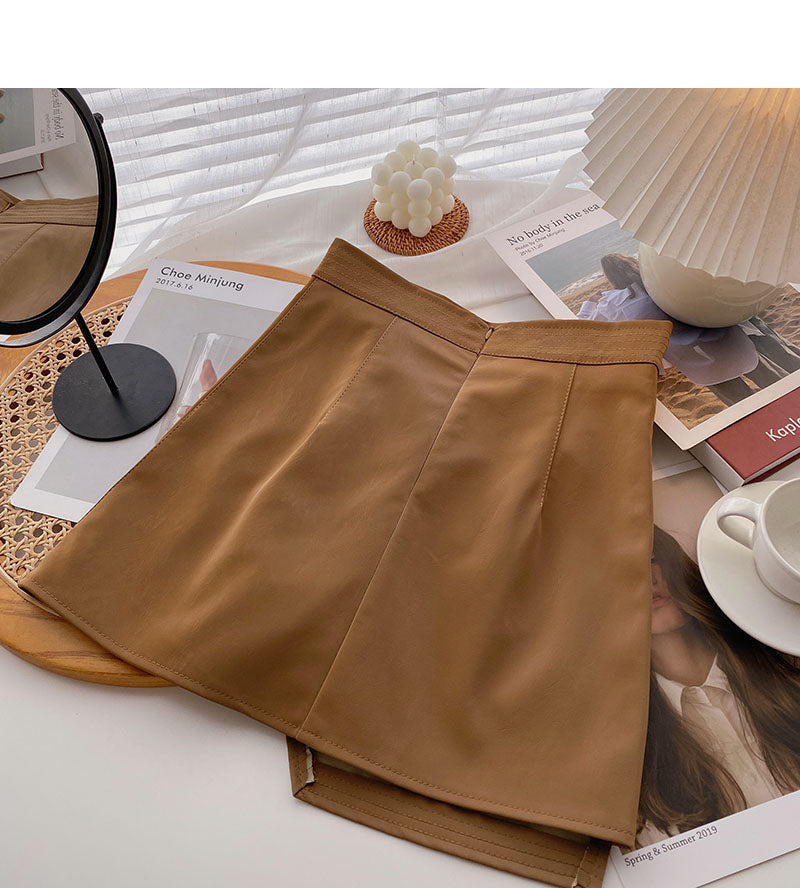 Half skirt women's fashion personality A-shaped high waist skirt  5312