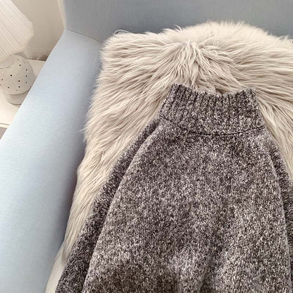 Half turtleneck sweater with backing and sweater inside  5161