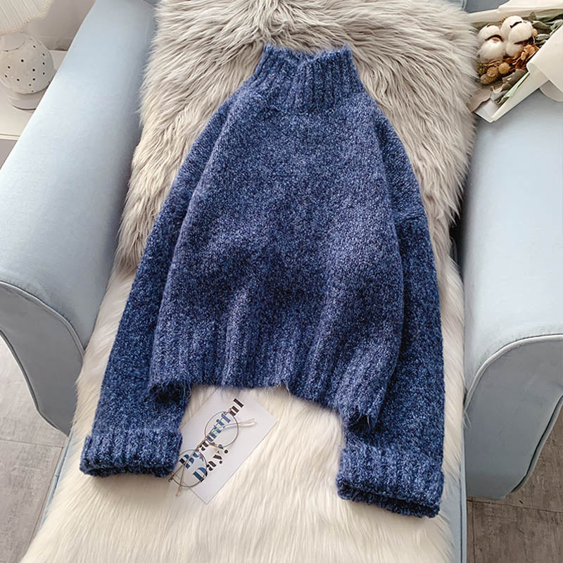 Half turtleneck sweater with backing and sweater inside  5161