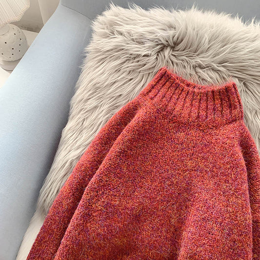 Half turtleneck sweater with backing and sweater inside  5161